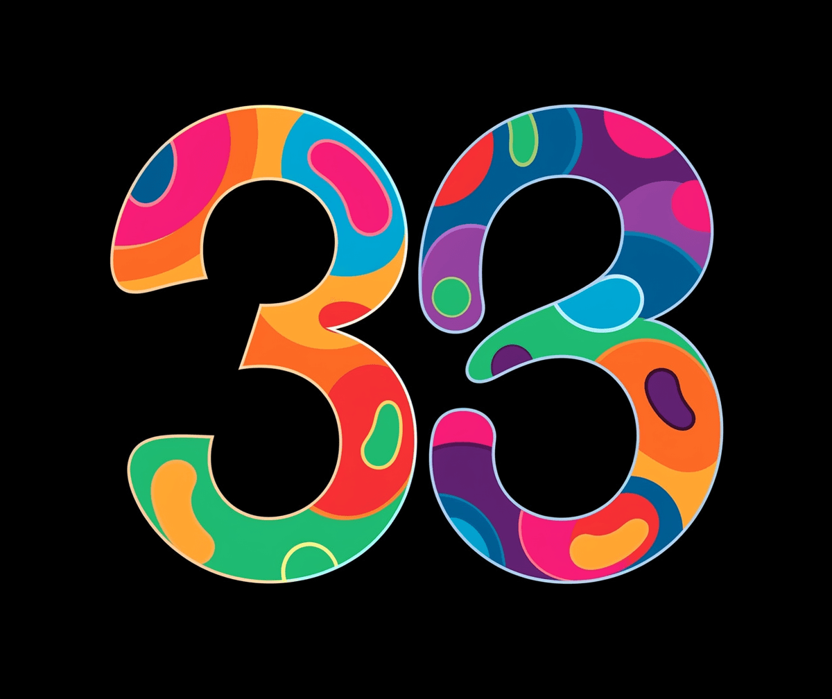 Geo Number 580 original repeating artwork