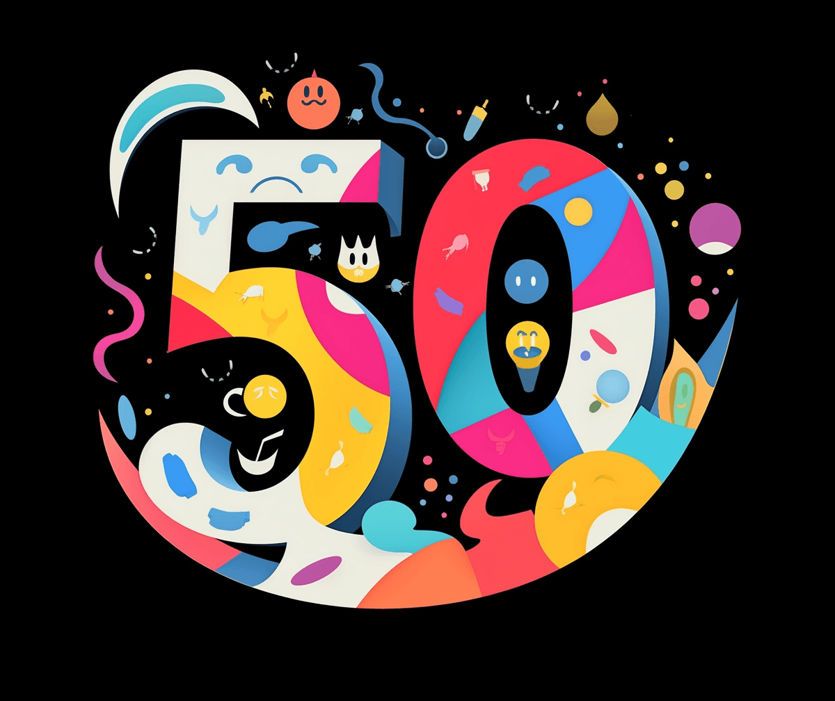 Geo Number 542 original repeating artwork