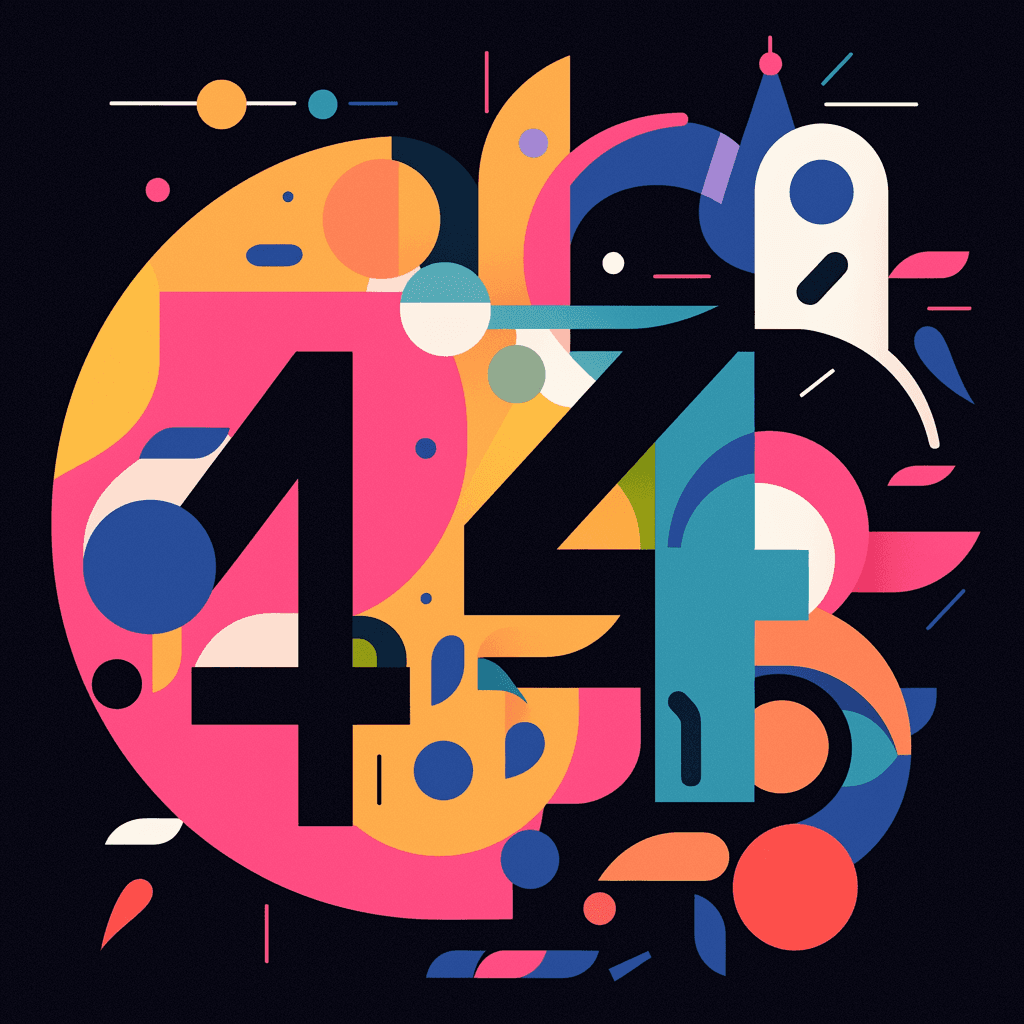 Geo Number 053 original repeating artwork