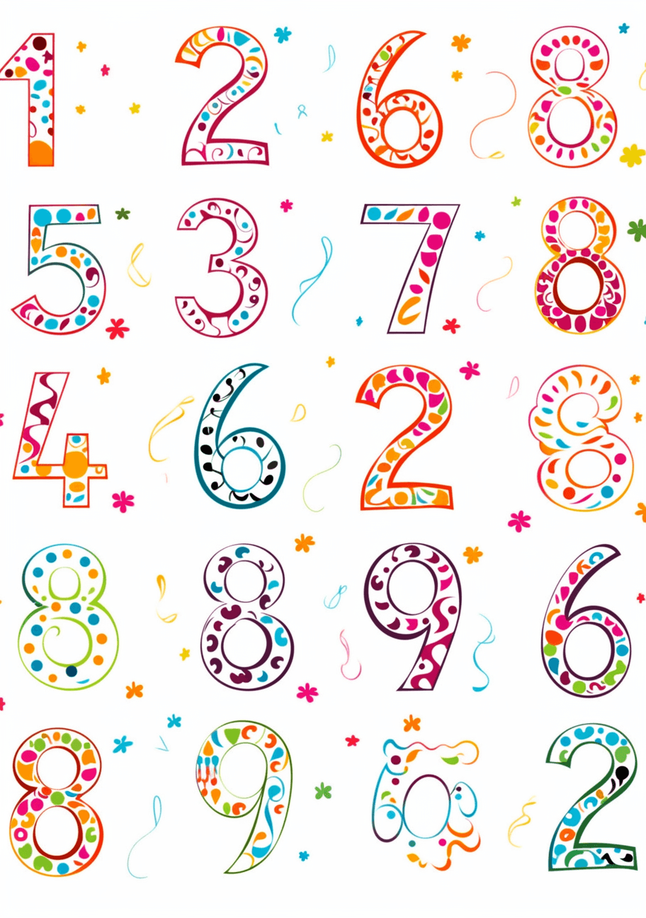 Geo Number 493 original repeating artwork
