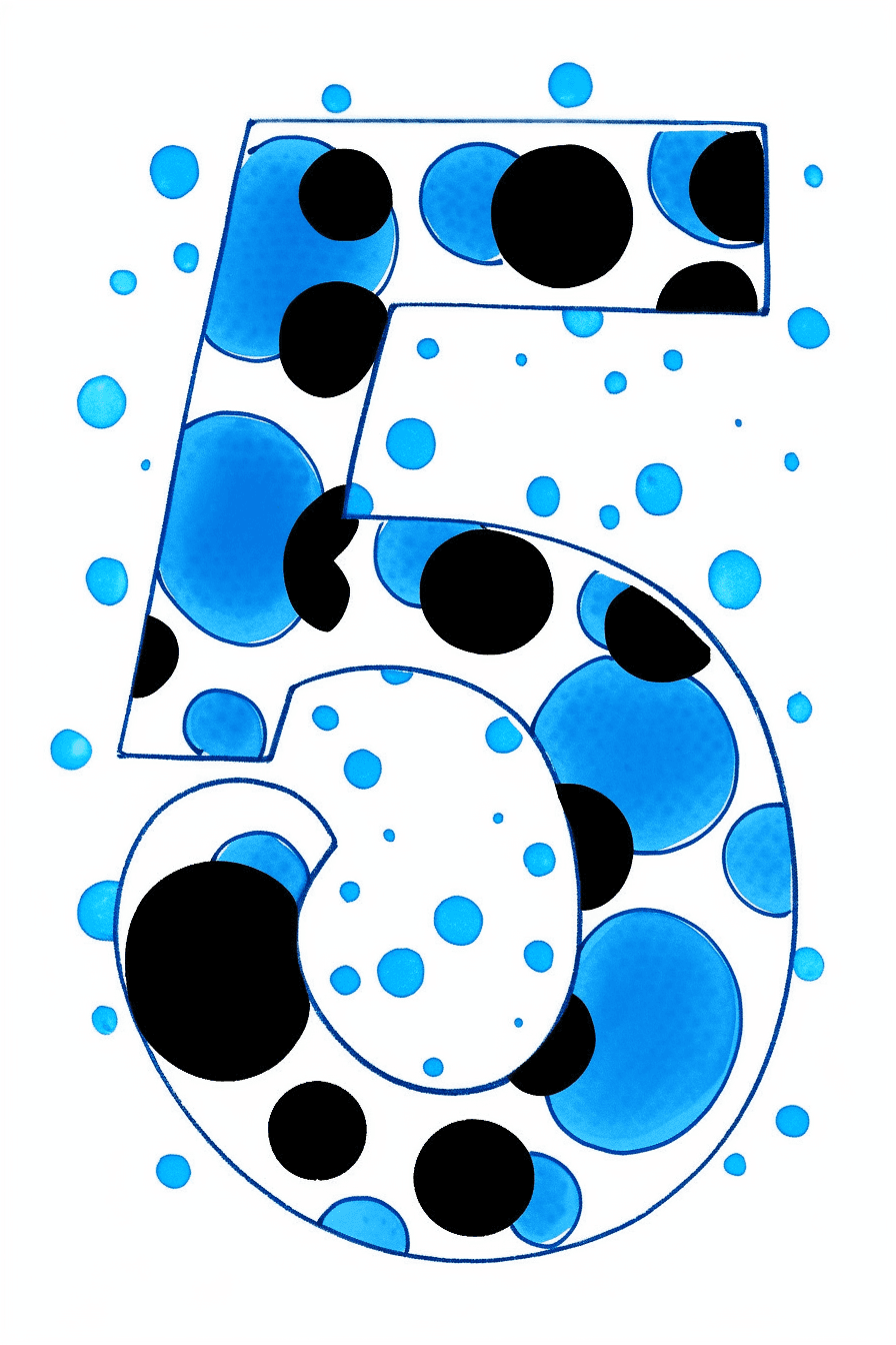 Geo Number 166 original repeating artwork