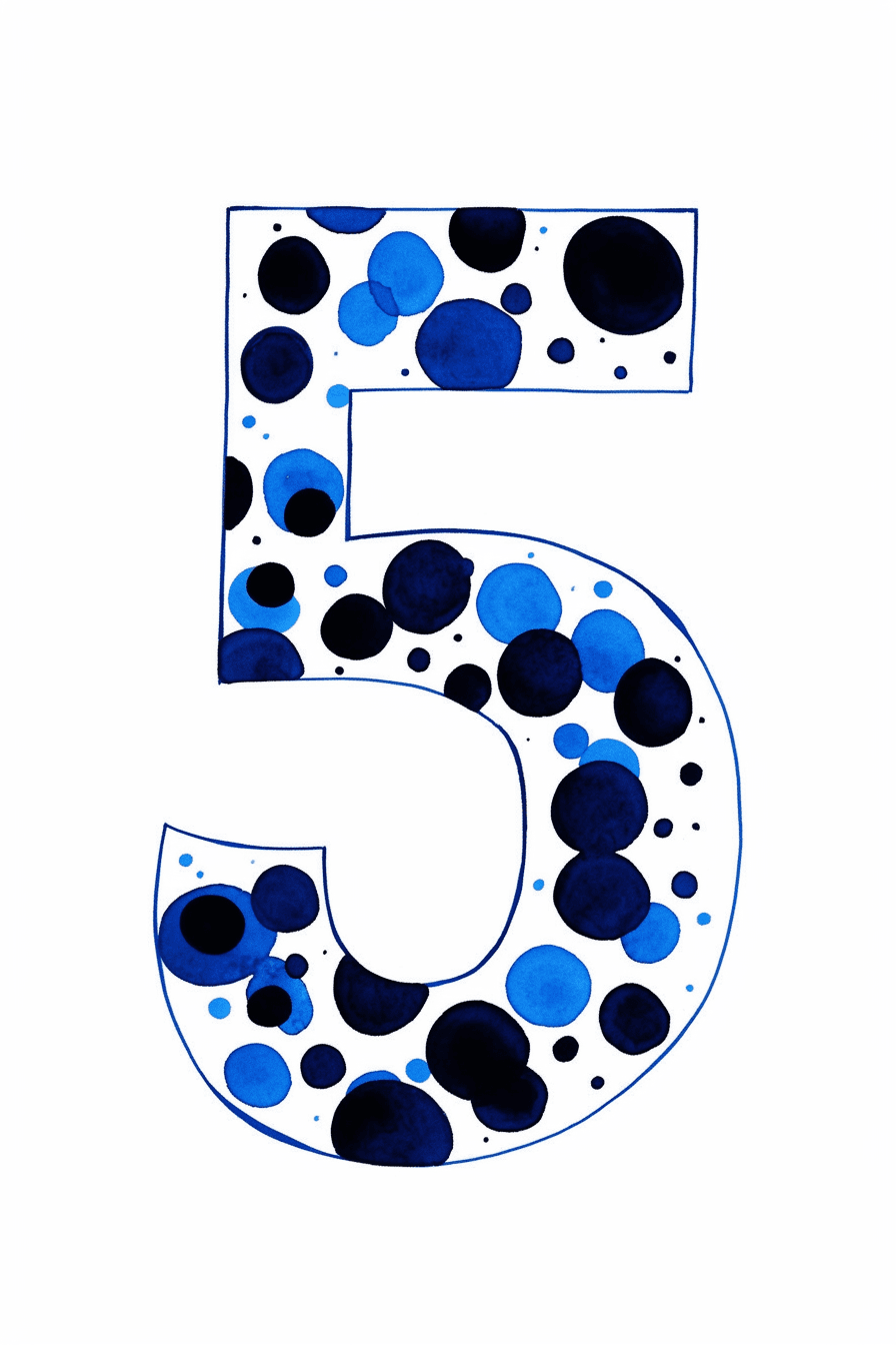 Geo Number 513 original repeating artwork