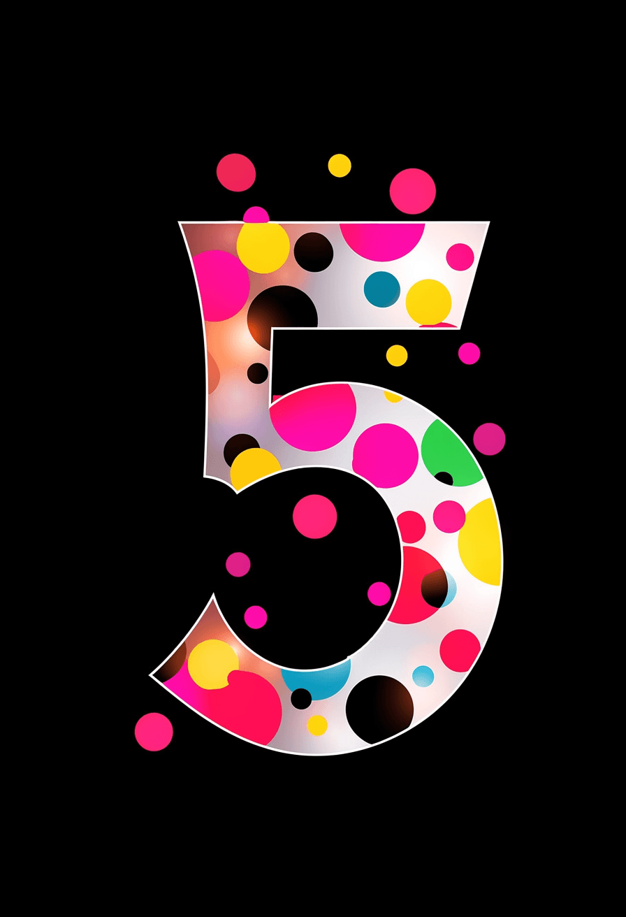 Geo Number Tune original repeating artwork