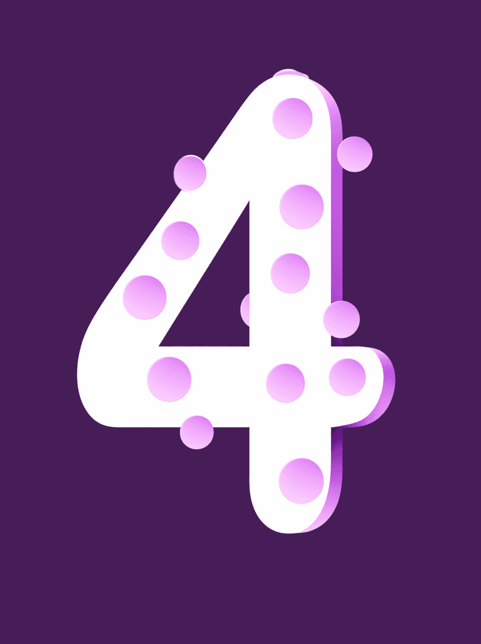 Geo Number Spark original repeating artwork