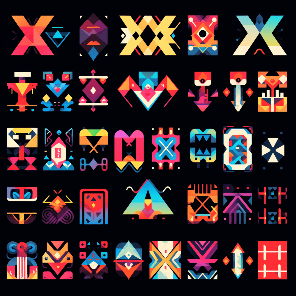 Letter 263 original repeating artwork