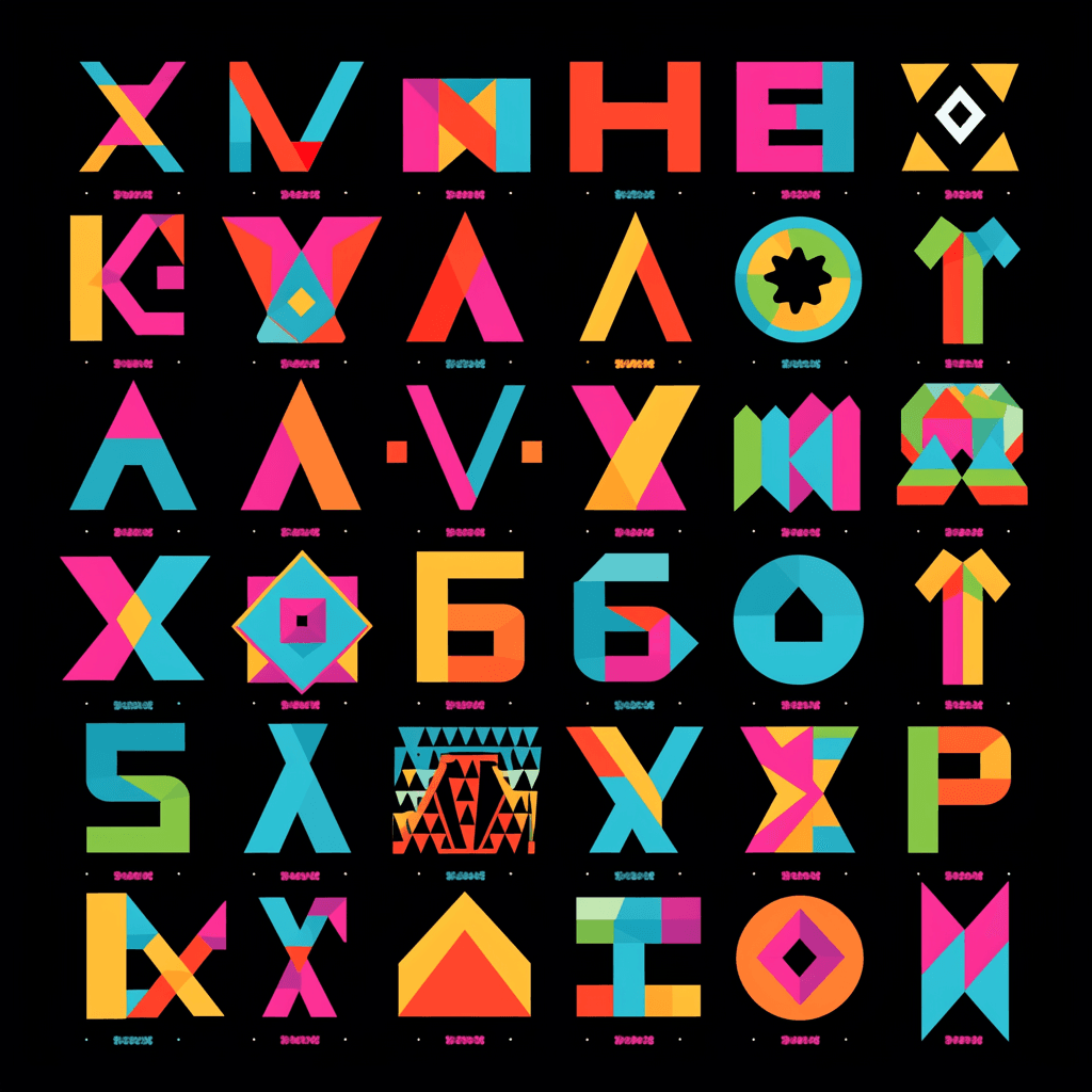 Letter 001 original repeating artwork