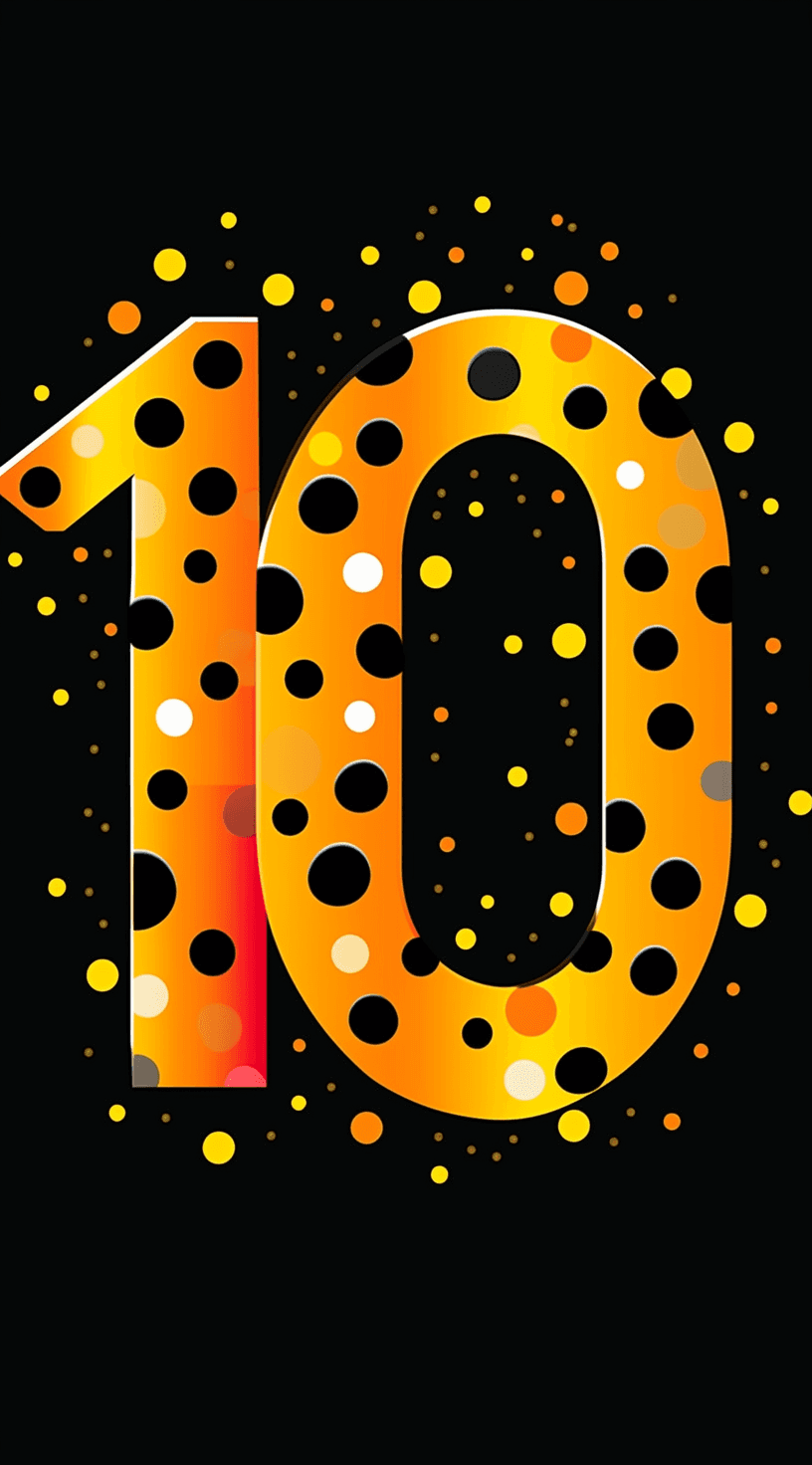 Geo Number 023 original repeating artwork