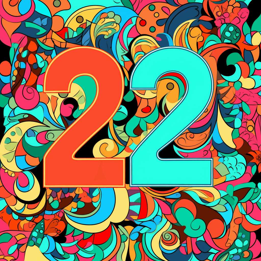 Geo Number Roam original repeating artwork