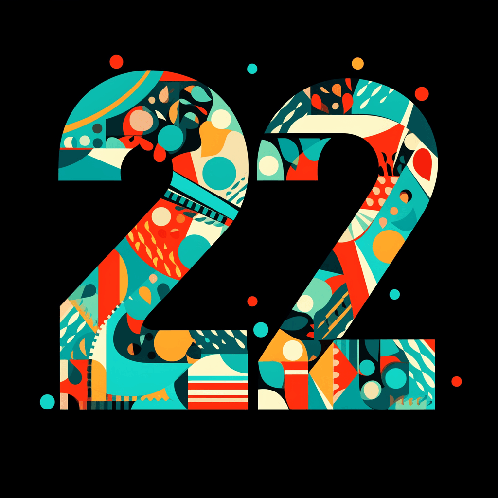 Geo Number Trail original repeating artwork
