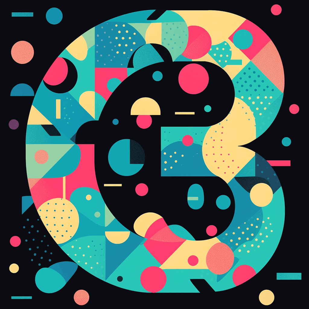 Geo Number 560 original repeating artwork