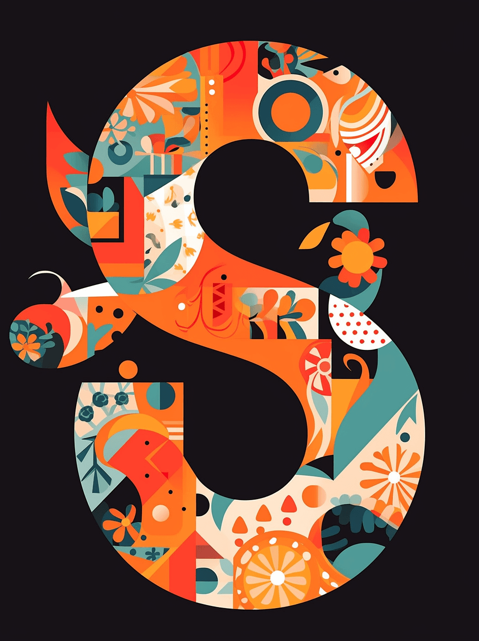 Geo Number North original repeating artwork