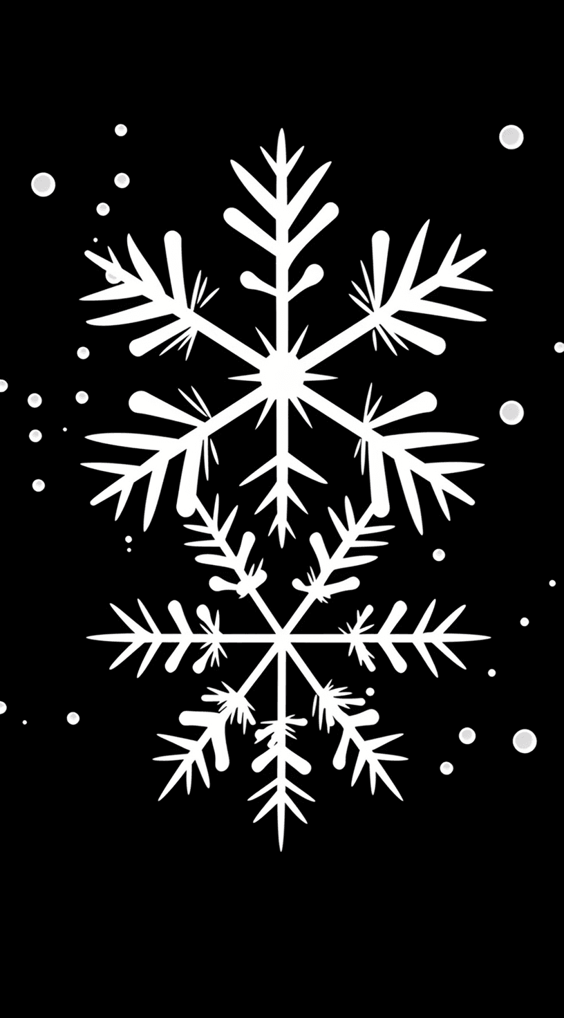 Christmas Snowflake Tune original repeating artwork