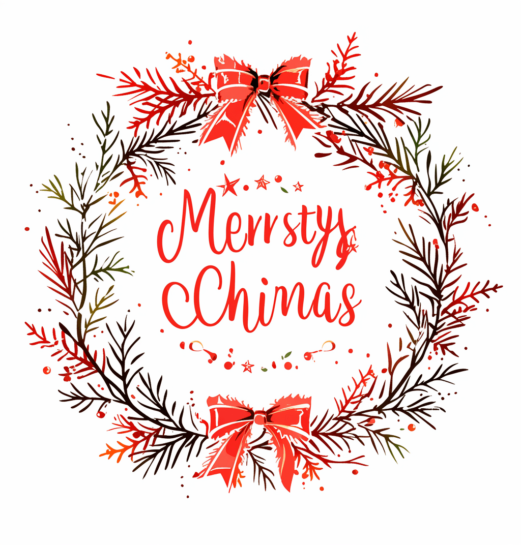 Christmas Wreath 130 original repeating artwork