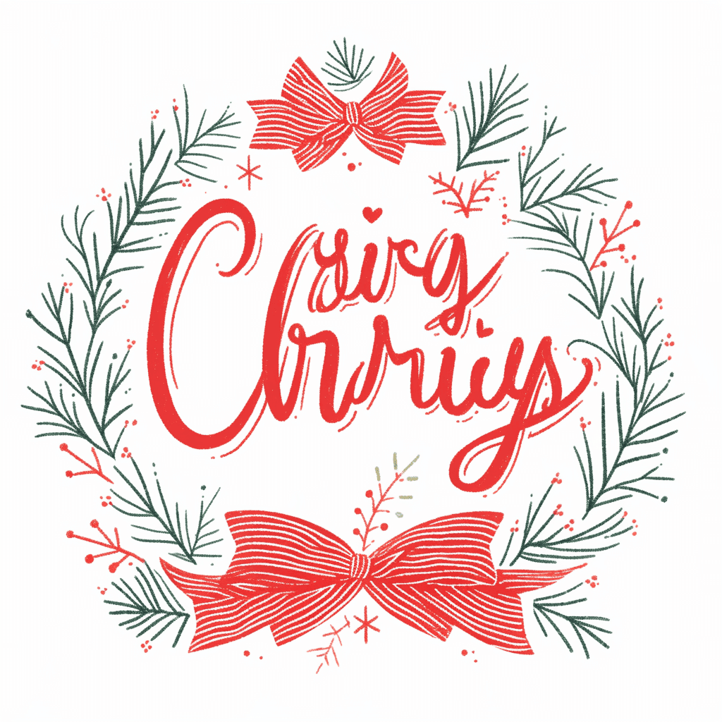Christmas Letter Pastel original repeating artwork