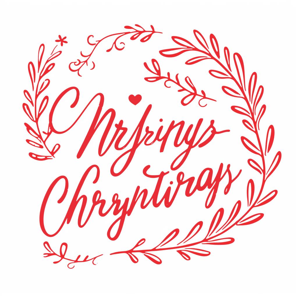 Christmas Letter Spin original repeating artwork