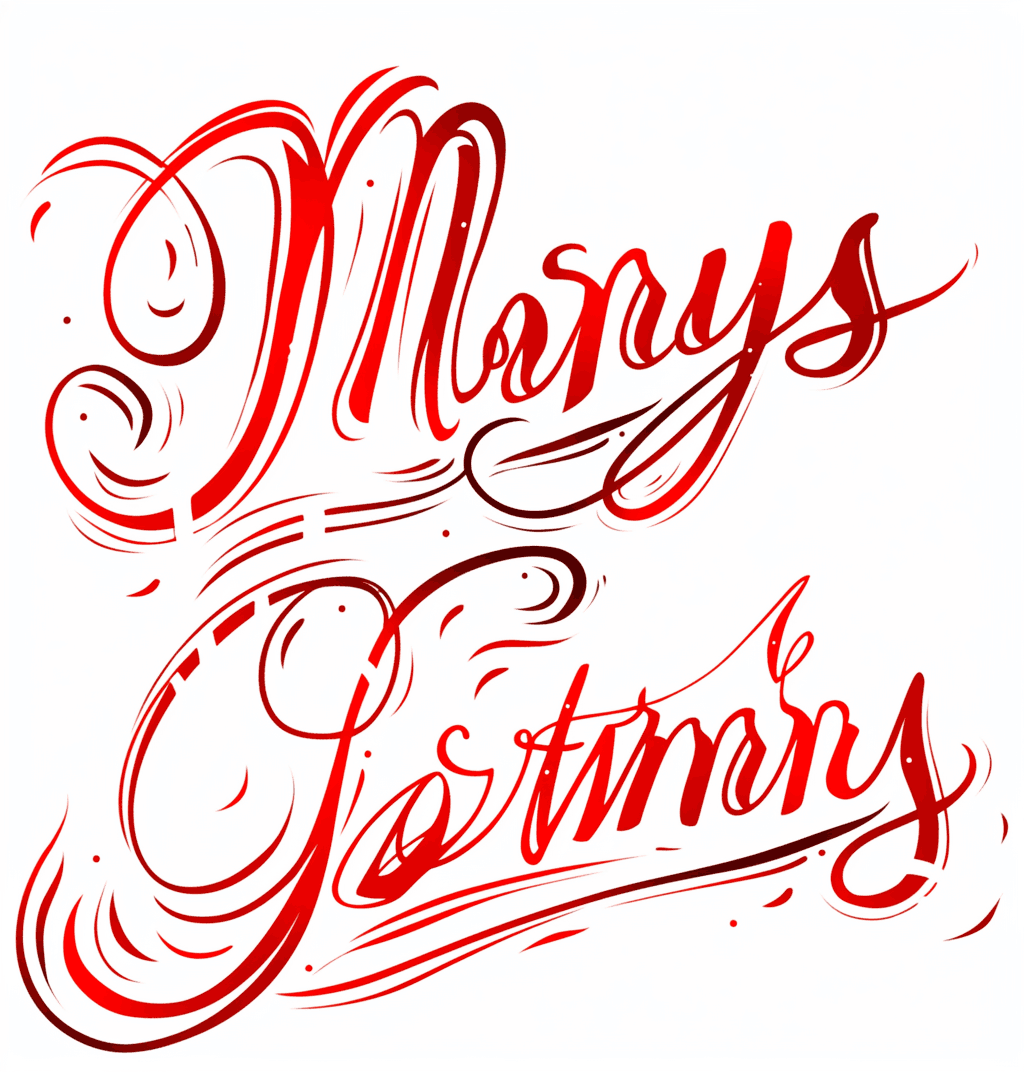 Christmas Letter Flip original repeating artwork