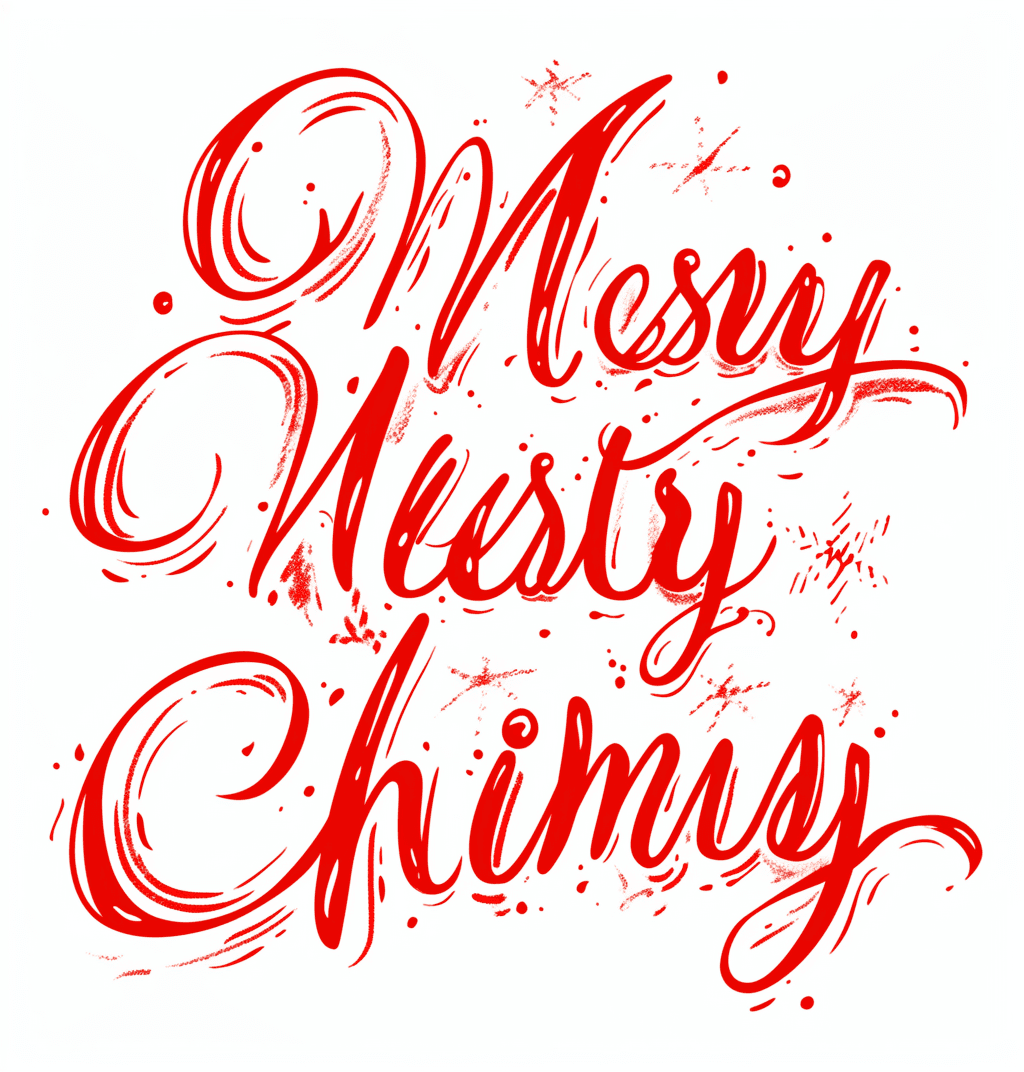 Christmas Letter Crew original repeating artwork