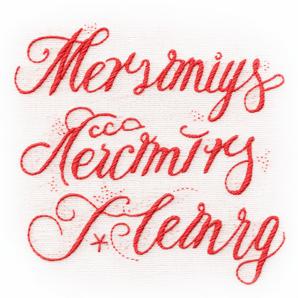 Christmas Letter Zoom original repeating artwork
