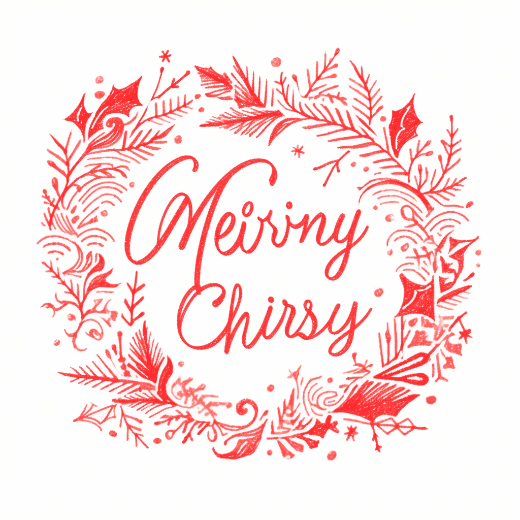 Christmas Letter Snap original repeating artwork