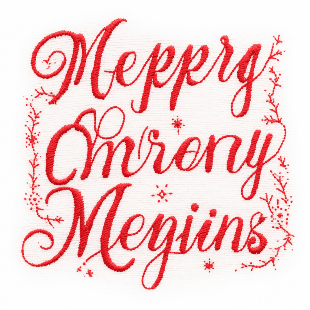 Christmas Letter Flare original repeating artwork