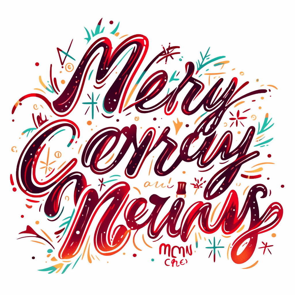 Christmas Letter Rush original repeating artwork