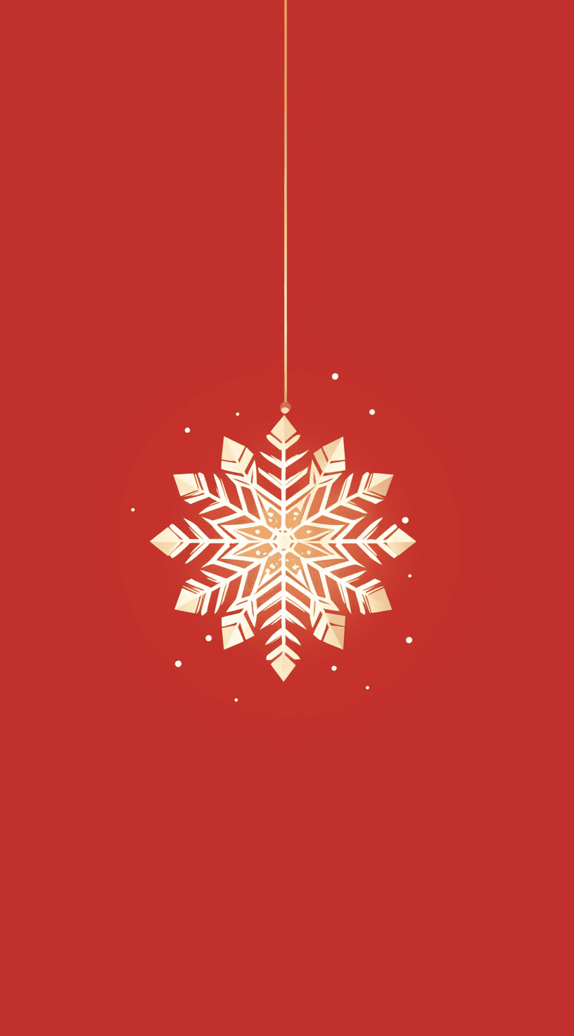 Christmas Snowflake Fizz original repeating artwork