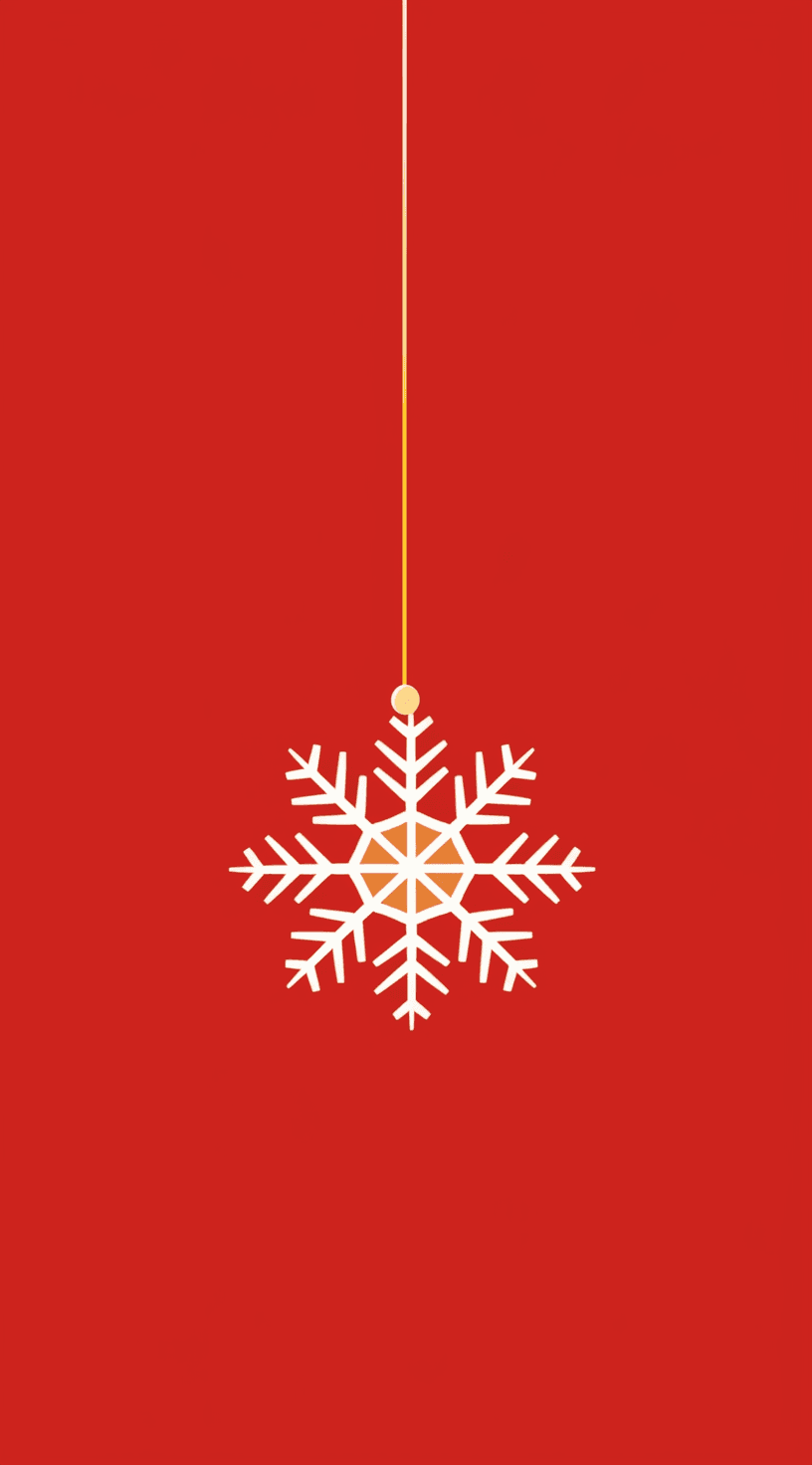 Christmas Snowflake Club original repeating artwork