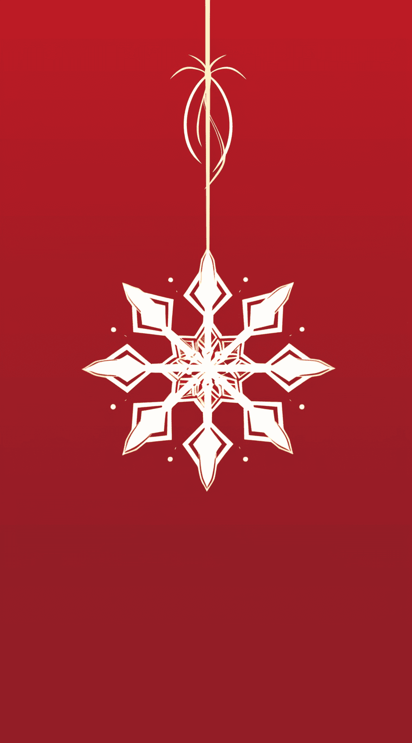 Christmas Snowflake Buzz original repeating artwork