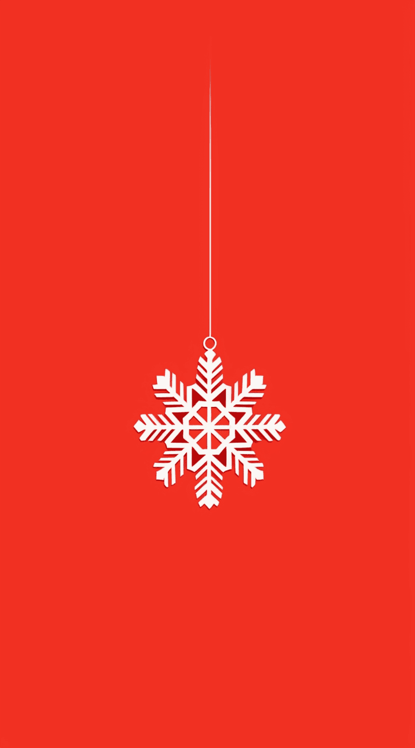 Christmas Snowflake Neon original repeating artwork