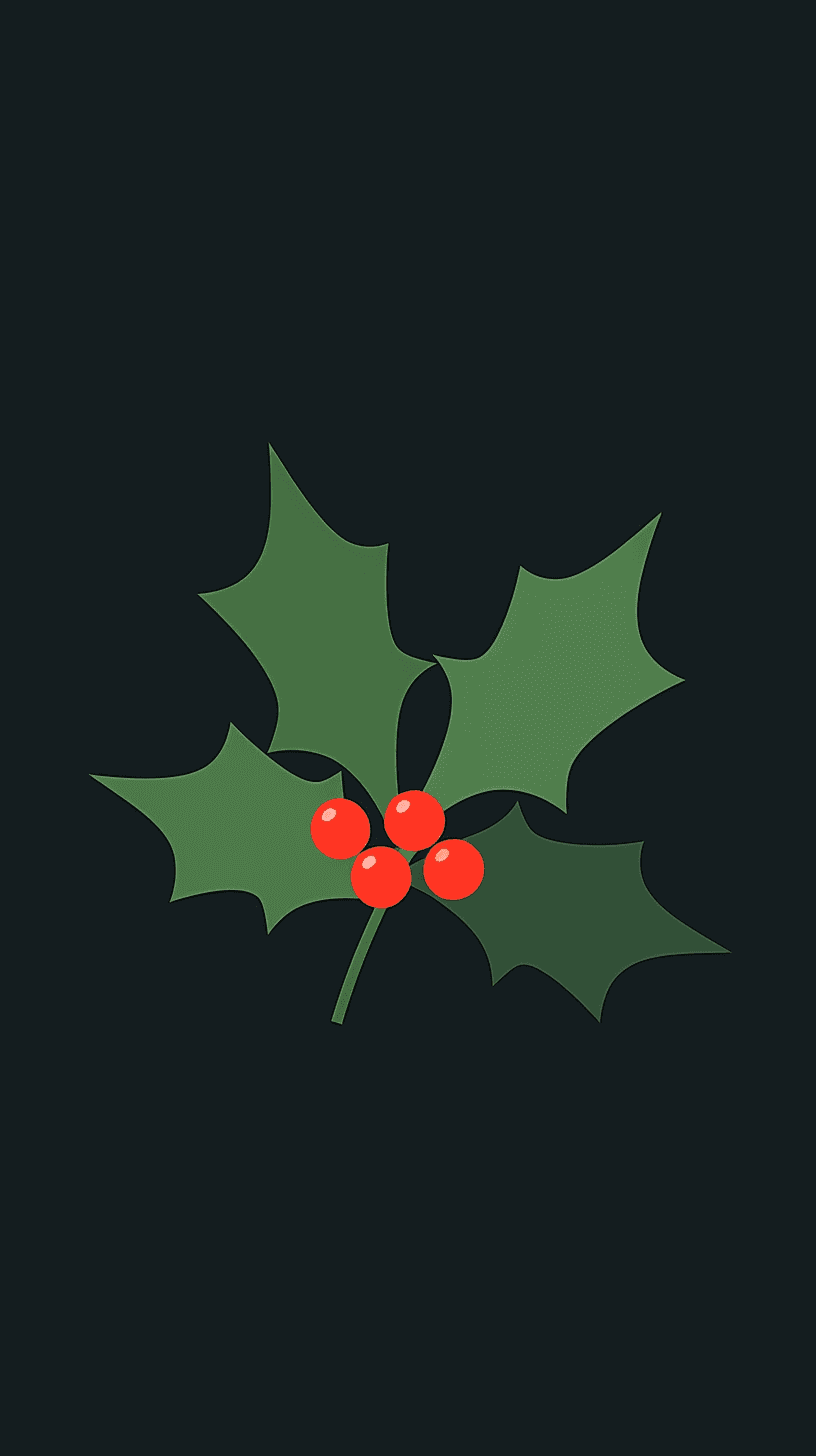 Christmas Leaves Club original repeating artwork