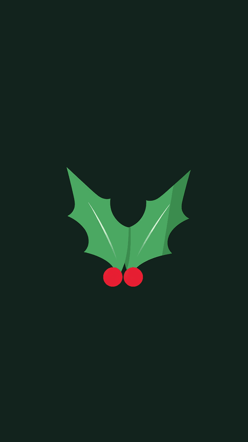 Christmas Leaves original repeating artwork