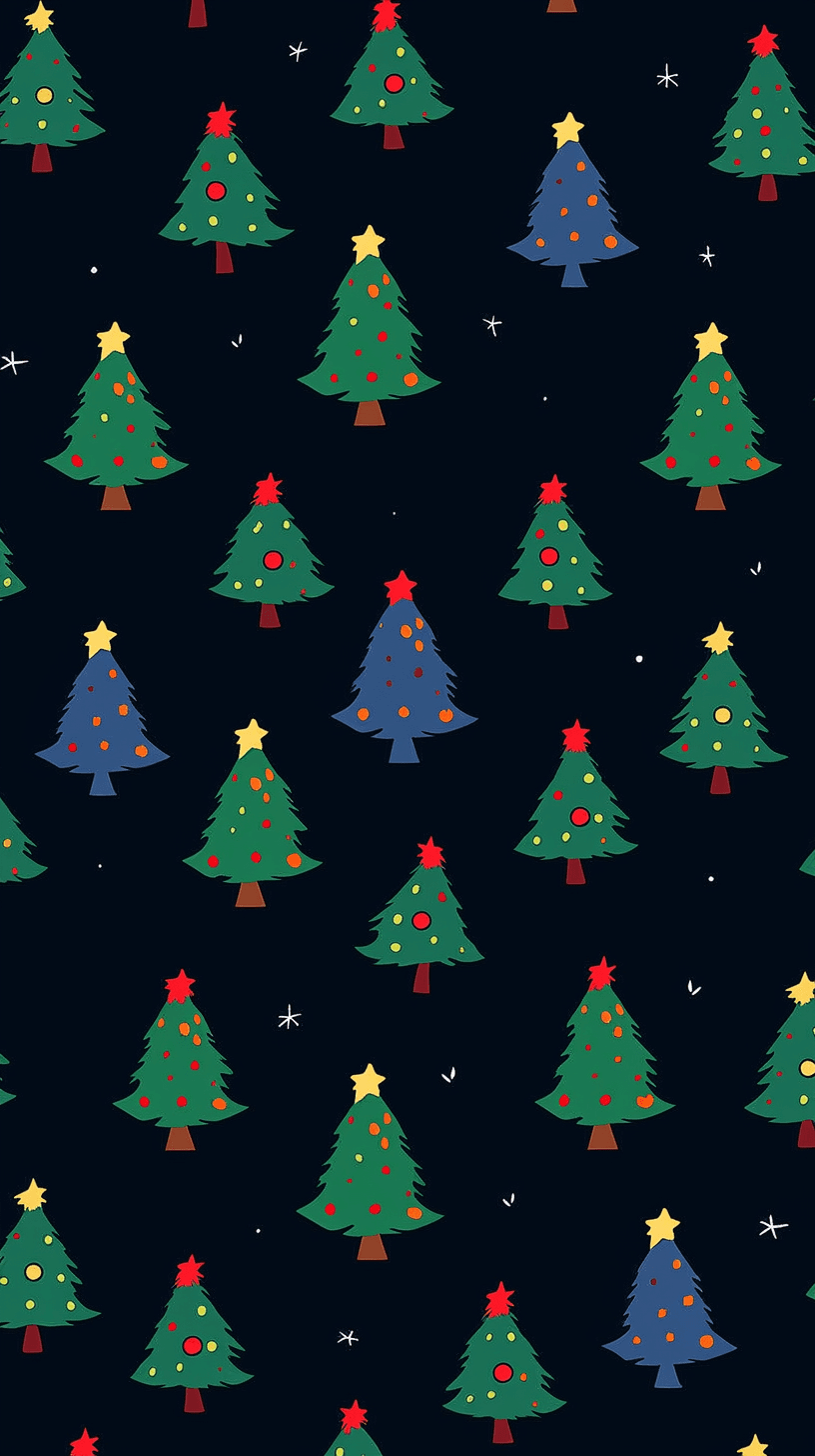 Christmas Tree 246 original repeating artwork