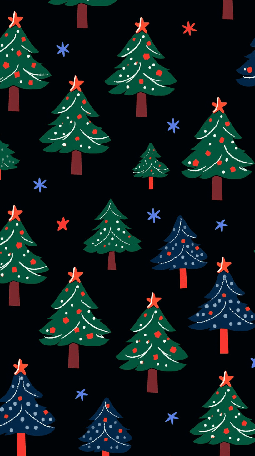 Christmas Tree 717 original repeating artwork
