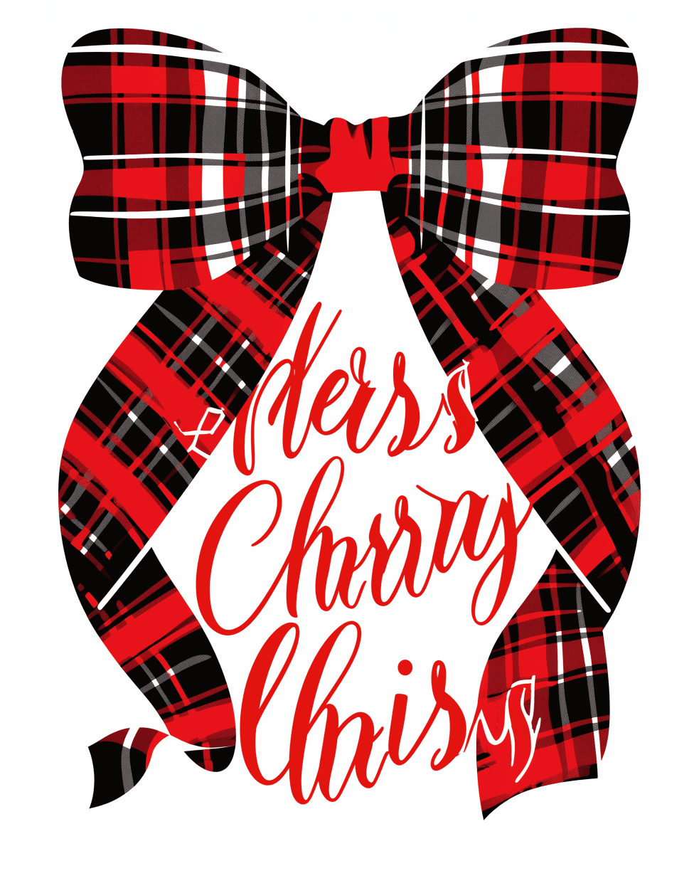 Christmas Bow Gang original repeating artwork
