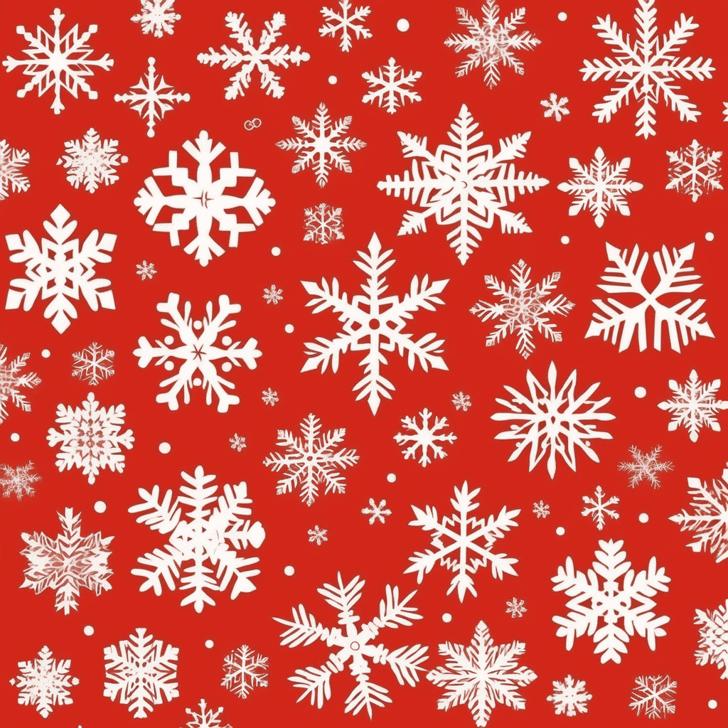 Christmas Snowflake Beats original repeating artwork