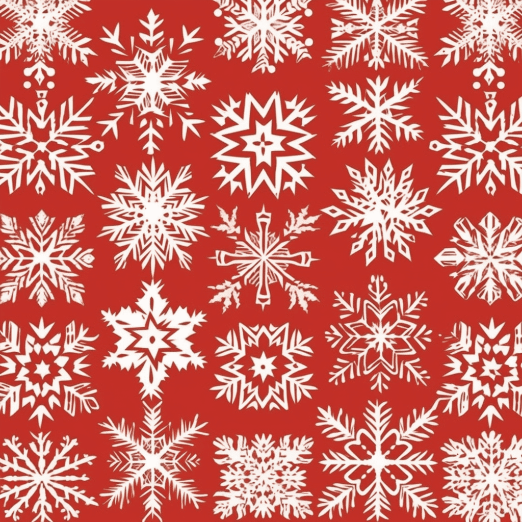 Christmas Snowflake Jam original repeating artwork