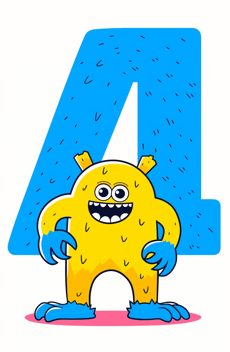 Cartoon Monster Fair original repeating artwork