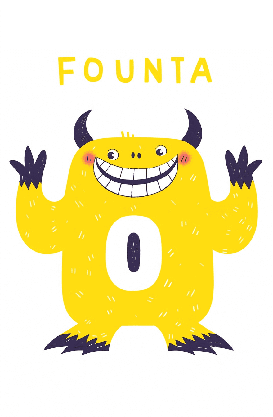 Cartoon Monster 012 original repeating artwork