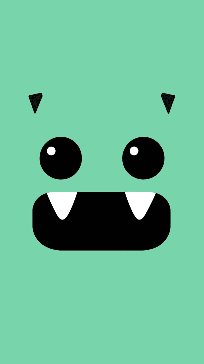 Cartoon Monster Gang original repeating artwork