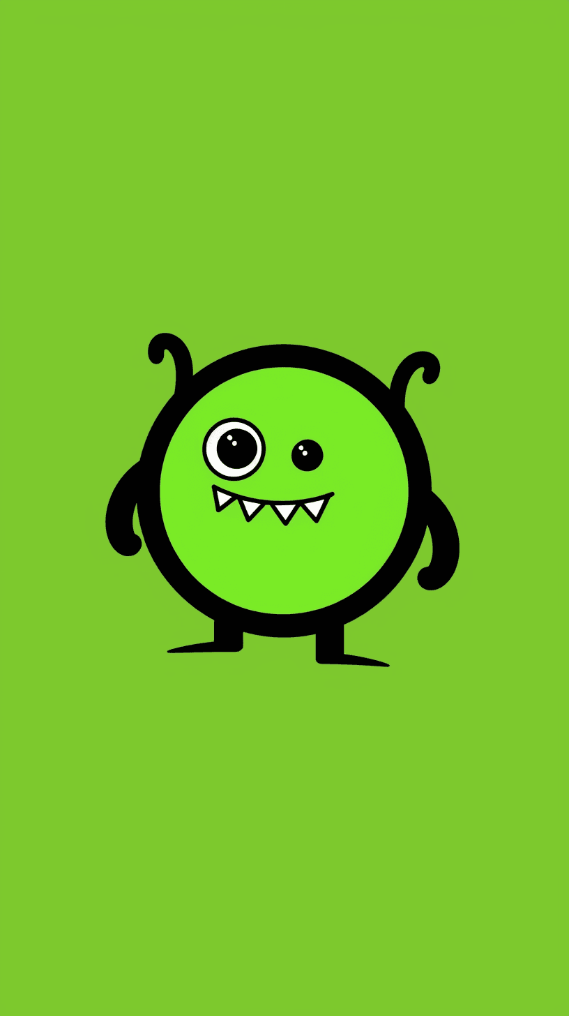 Cartoon Monster Label original repeating artwork