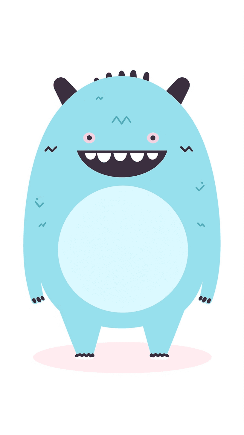 Cartoon Monster Golden original repeating artwork