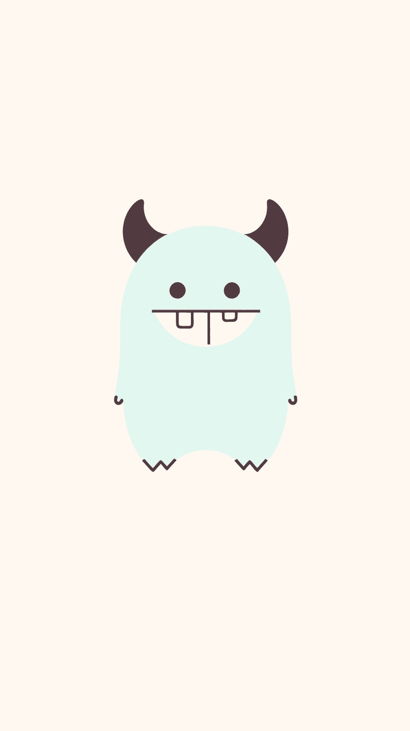 Cartoon Monster Avenue original repeating artwork
