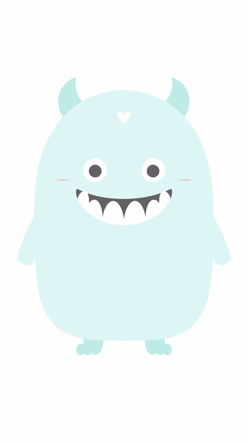 Cartoon Monster 006 original repeating artwork
