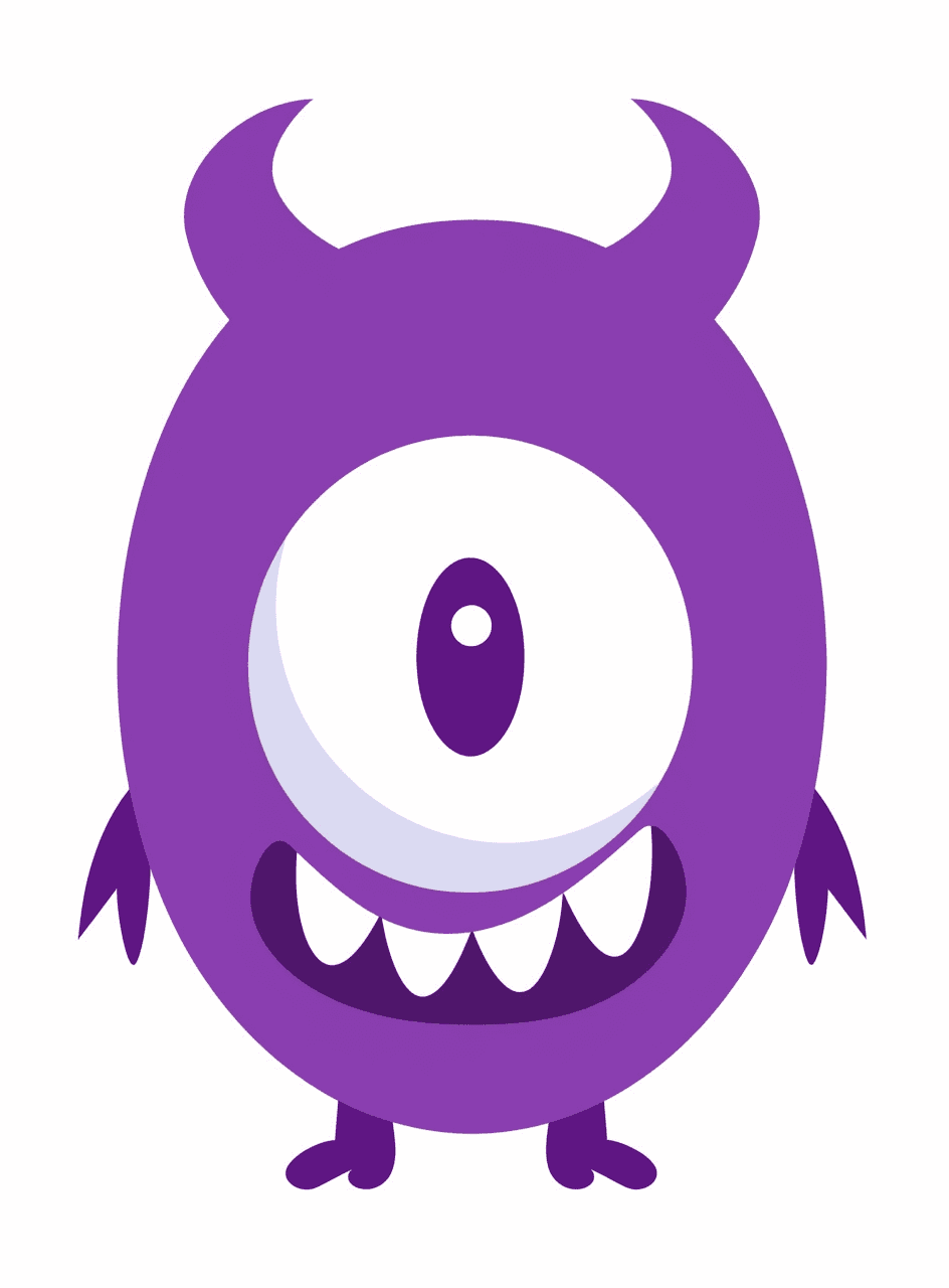 Cartoon Monster Flow original repeating artwork