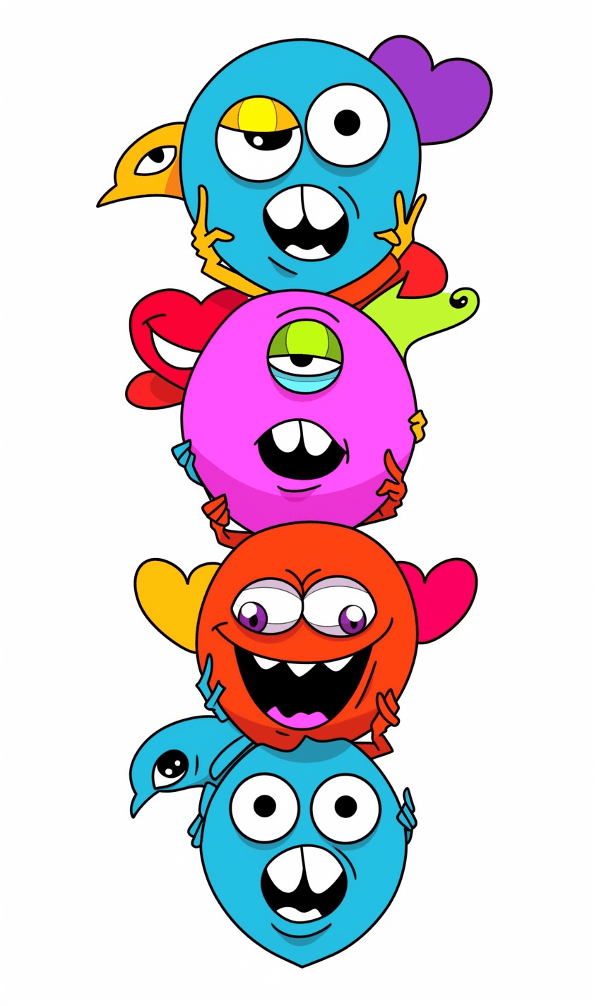 Quirky Summer original repeating artwork