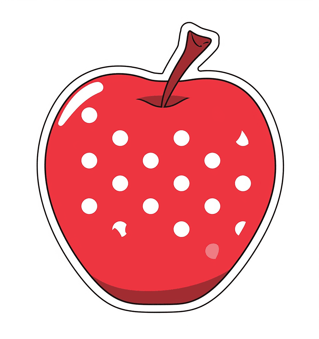 Christmas Apple Team original repeating artwork