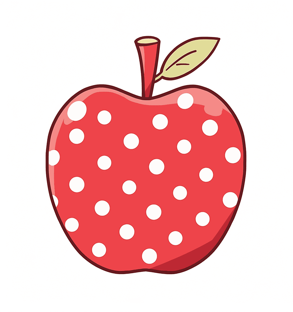 Christmas Apple original repeating artwork