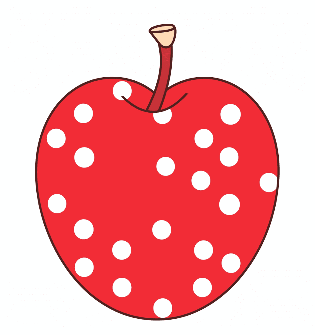 Christmas Apple Squad original repeating artwork
