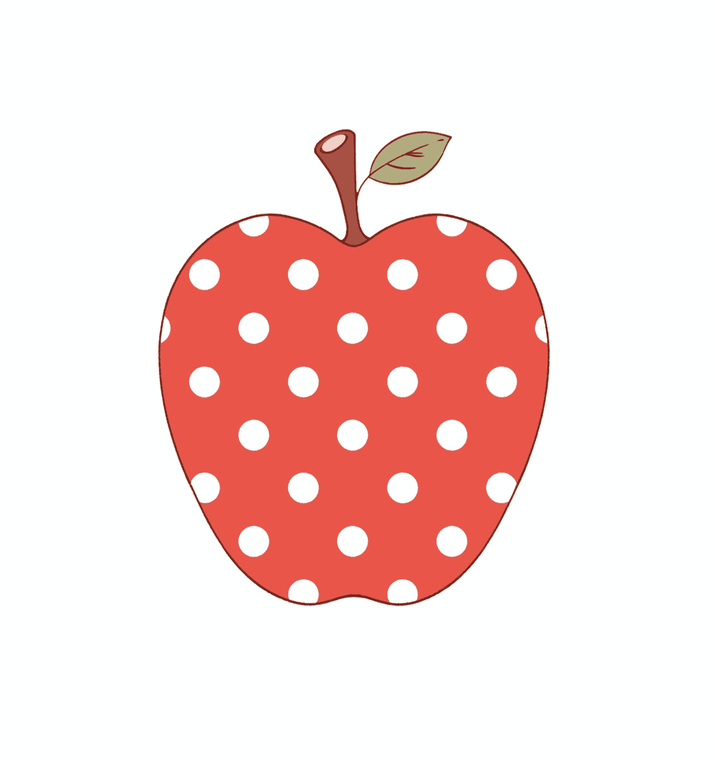 Christmas Apple Party original repeating artwork
