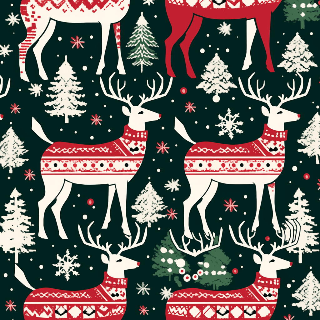 Christmas Neon original repeating artwork